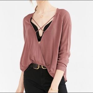 Urban outfitters Silence and Noise Mauve Blouse SM